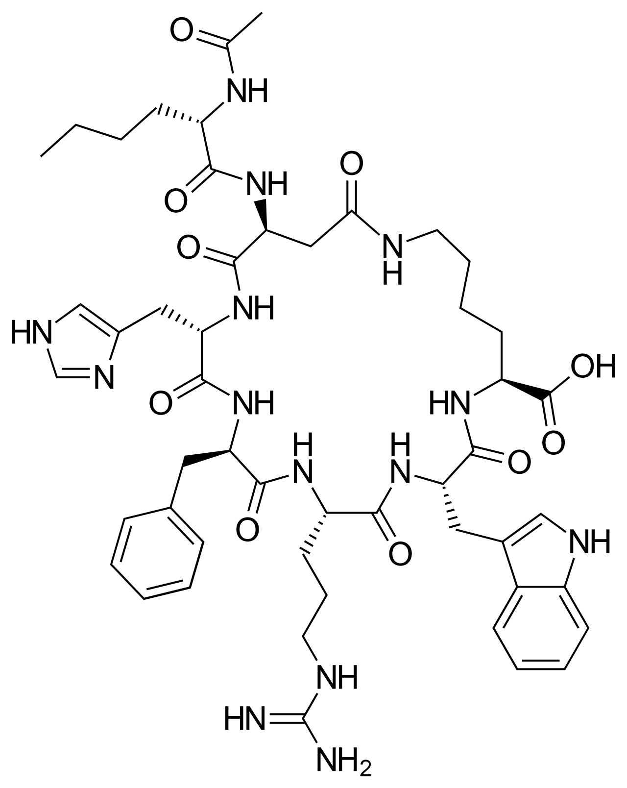 Bremelanotide-structure